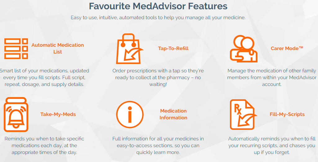 MedAdvisor app features